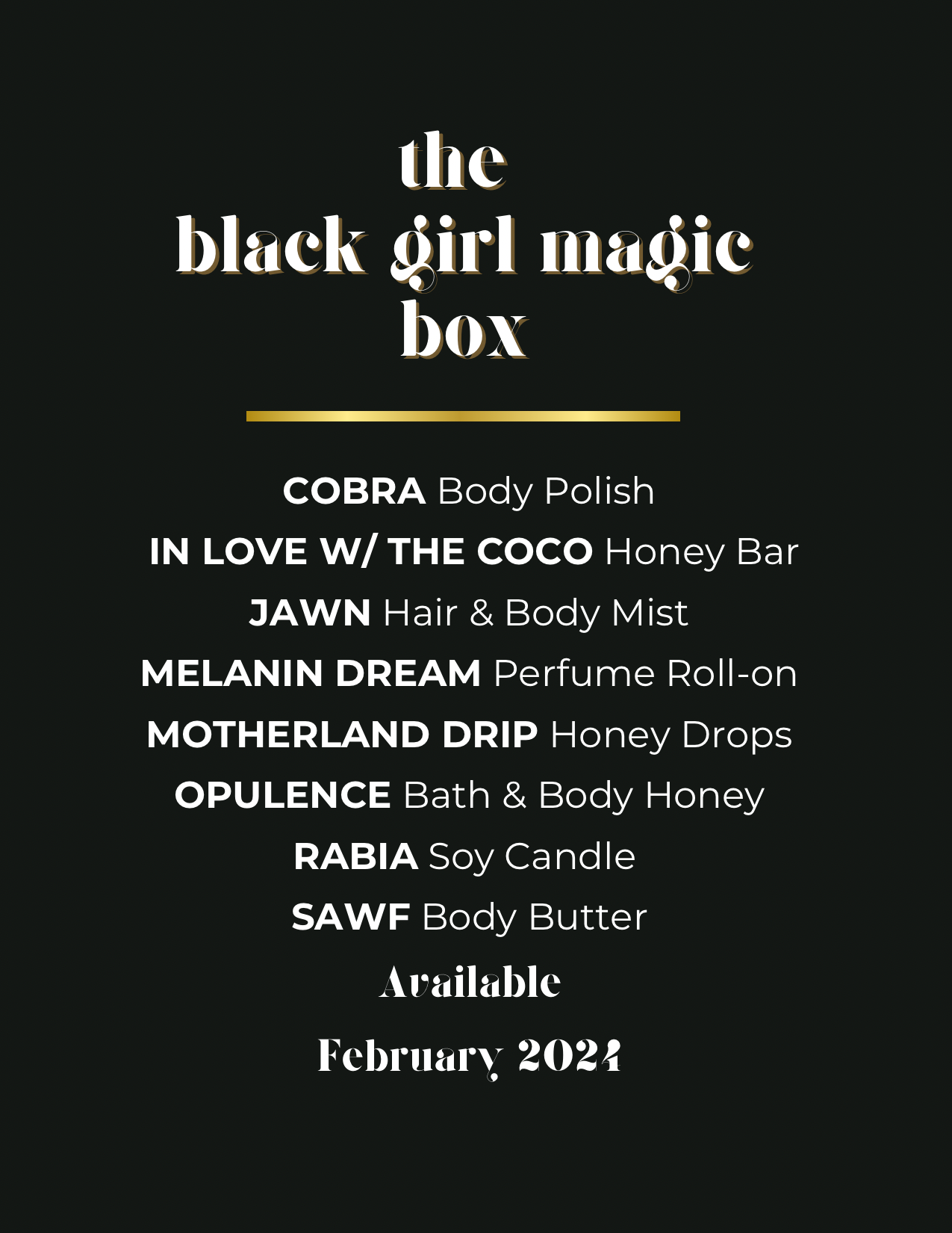 The Black Girl Magic Experience Gift Box