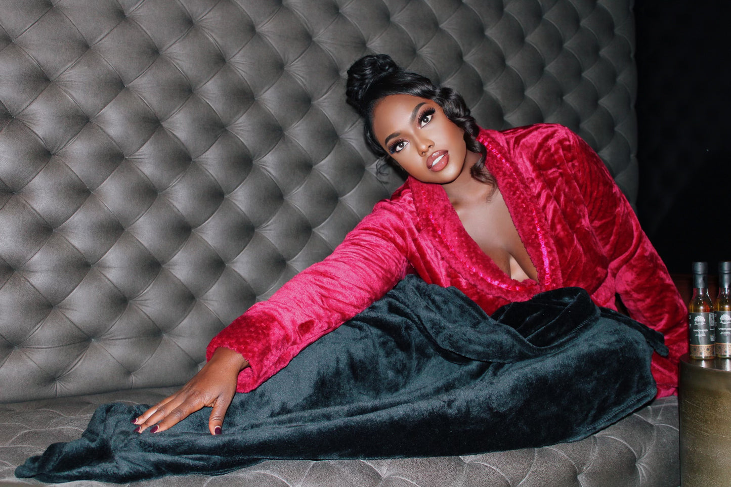 “Red Light Special” Plush Bathrobe