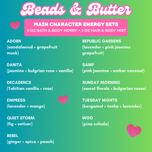 Beads & Butter Main Character Energy Sets