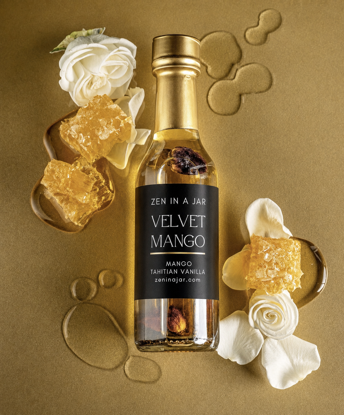 Velvet Mango 5oz Bath & Body Honey - Tahitian Vanilla + Ripe Mango