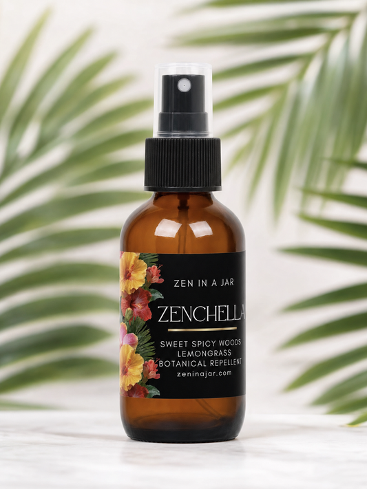 ZENCHELLA 2oz Hair & Body Mist - Lemongrass + Sweet & Spicy Woods